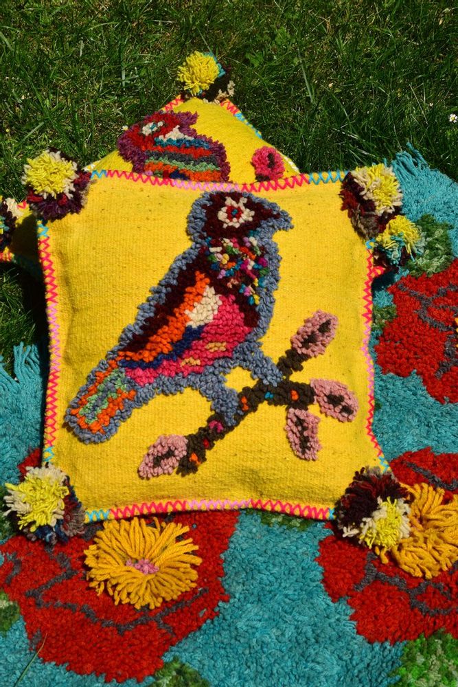 Fabric cushions - Cushions “Nathalie's birds” - PO! PARIS