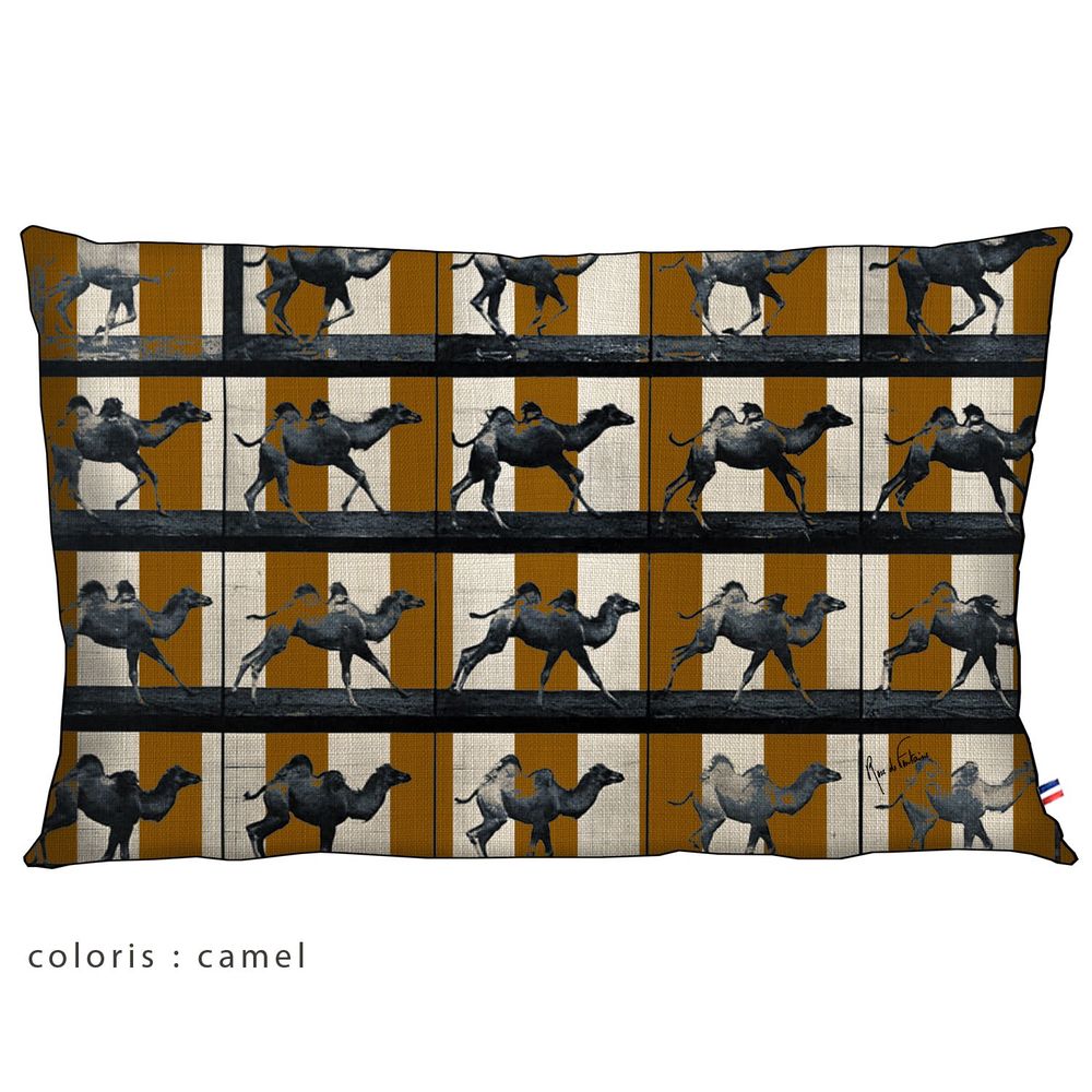 Coussins textile - HOUSSE DE COUSSIN , TOILE, COLLECTION BAYADERE, 5 imprimés - ROSE DE FONTAINE