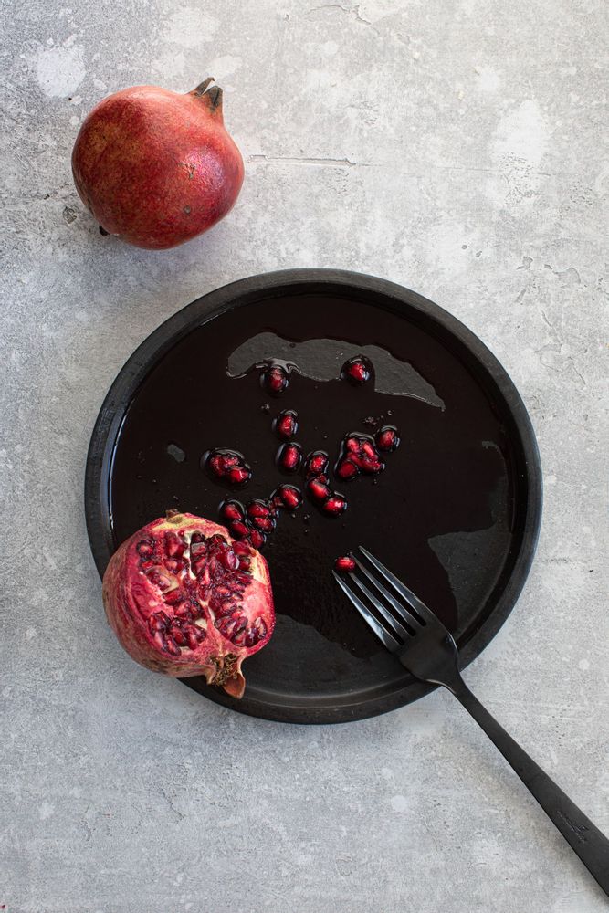 Platter and bowls - The Burned Plate - Black - S - BAZAR BIZAR LIVING