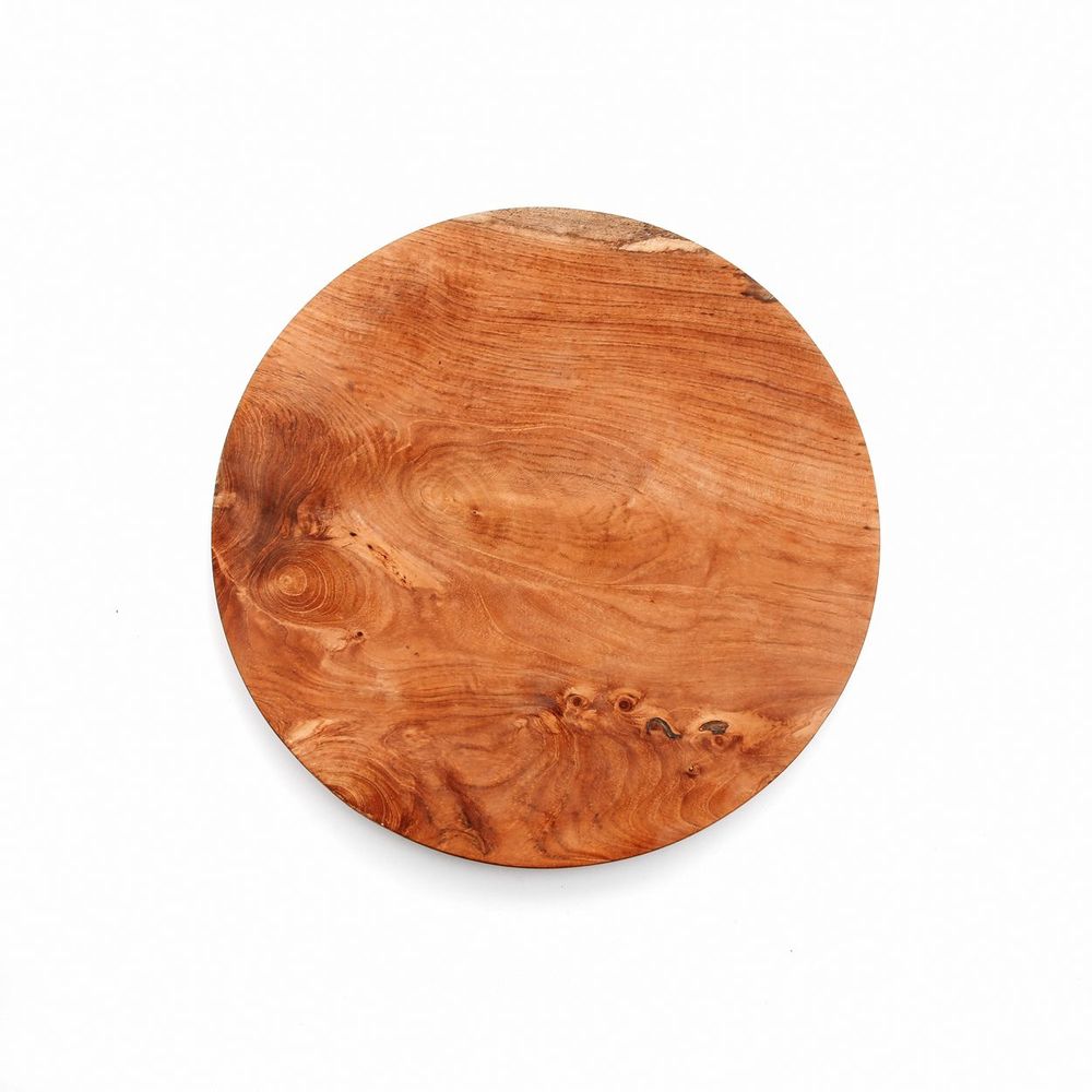 Platter and bowls - The Teak Root Round Plate - XS - BAZAR BIZAR LIVING