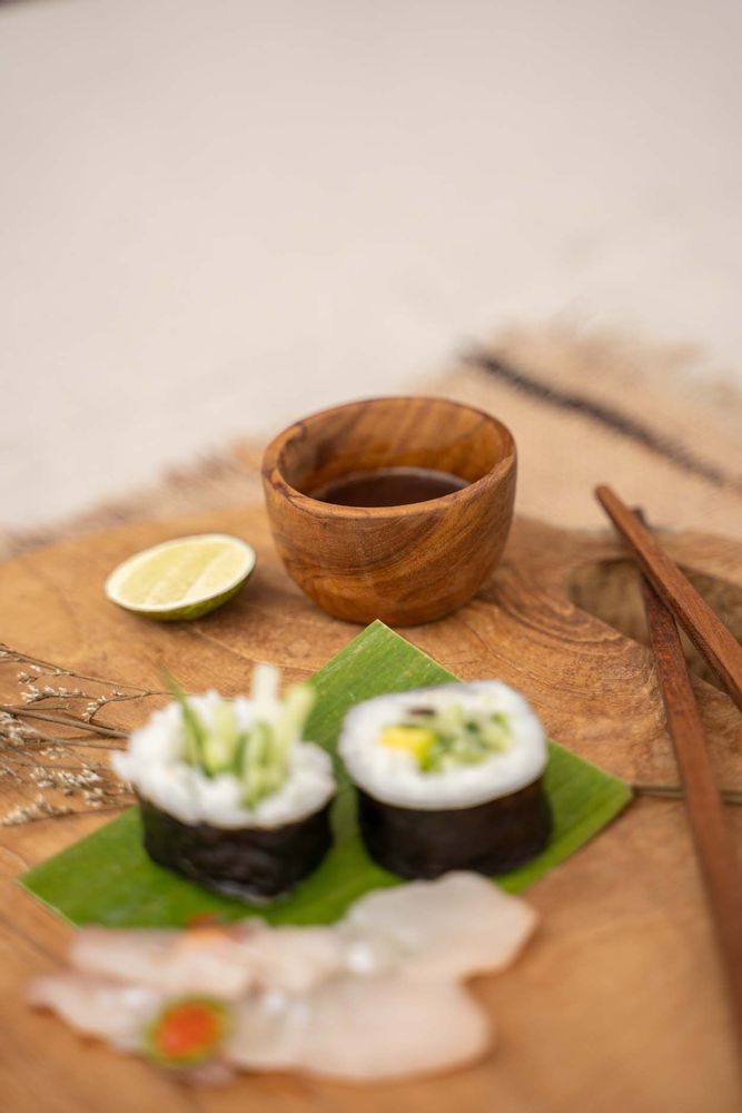 Platter and bowls - The Teak Root Salt Cup - XS - BAZAR BIZAR LIVING