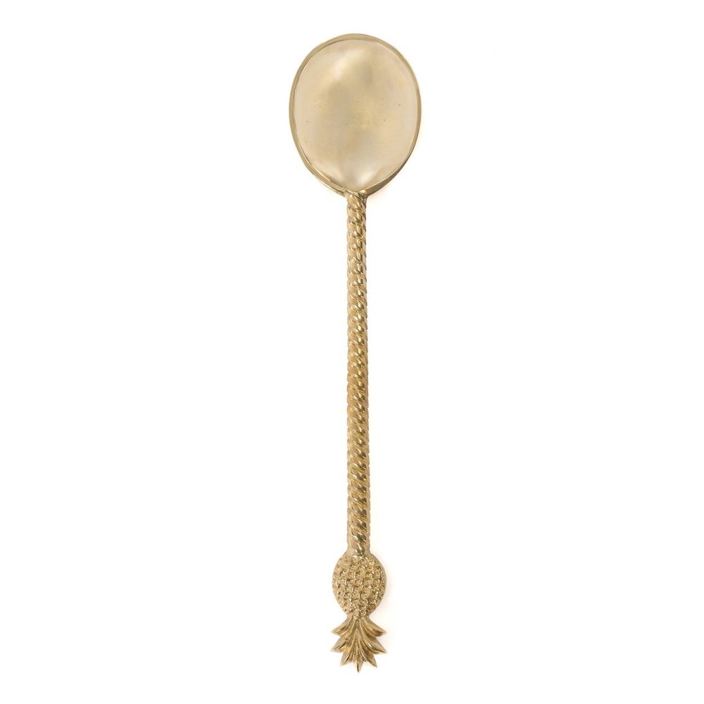 Flatware - The Pineapple Salad Spoon - Gold - BAZAR BIZAR LIVING
