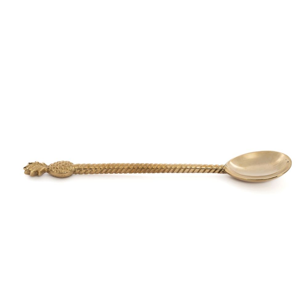 Flatware - The Pineapple Salad Spoon - Gold - BAZAR BIZAR LIVING
