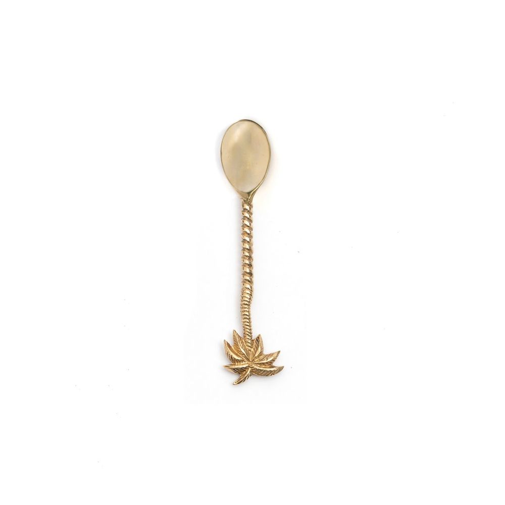 Flatware - The Palm Tree Tea Spoon - Gold - BAZAR BIZAR LIVING