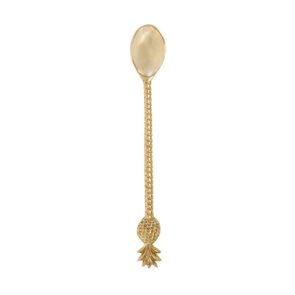 Flatware - The Pineapple Long Spoon - Gold - BAZAR BIZAR LIVING