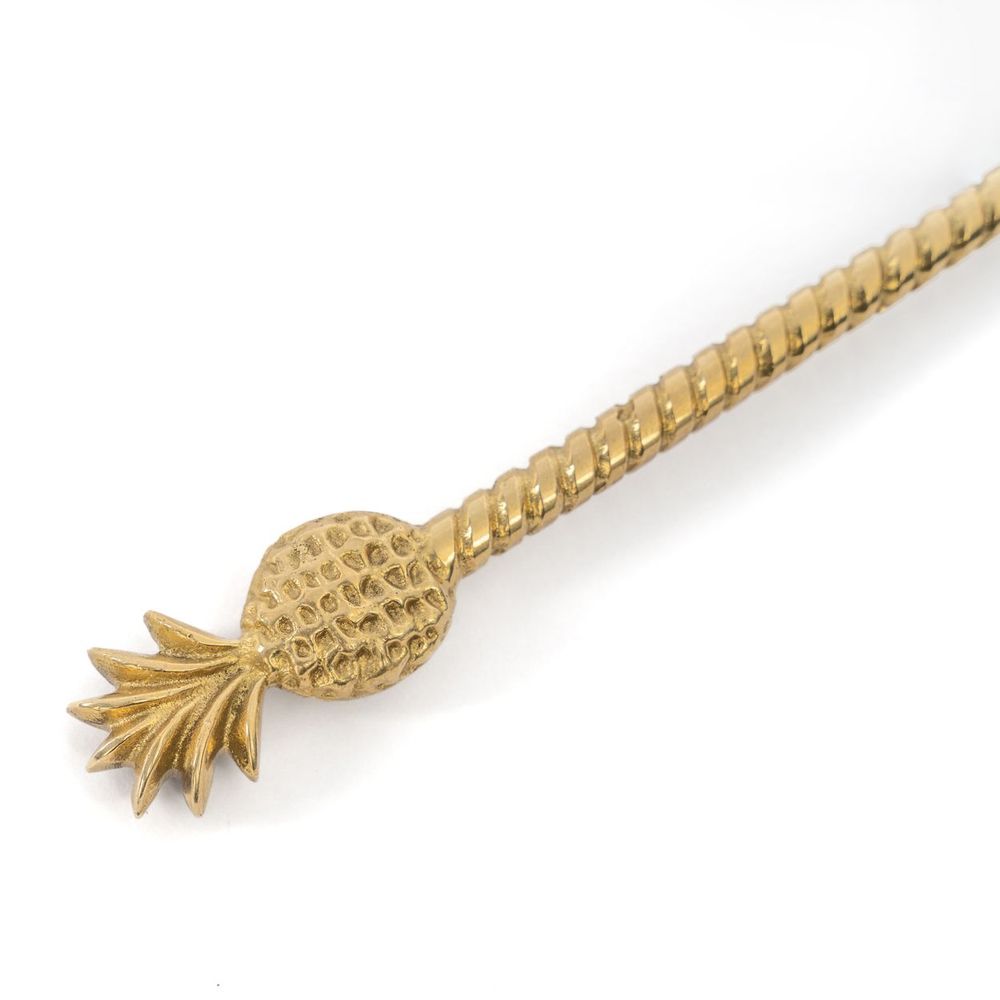 Flatware - The Pineapple Long Spoon - Gold - BAZAR BIZAR LIVING