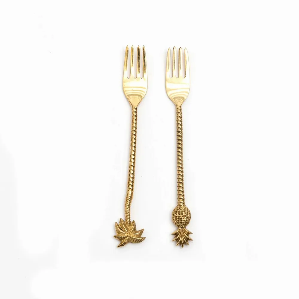 Fourchettes - La fourchette à ananas - Dorée - BAZAR BIZAR LIVING