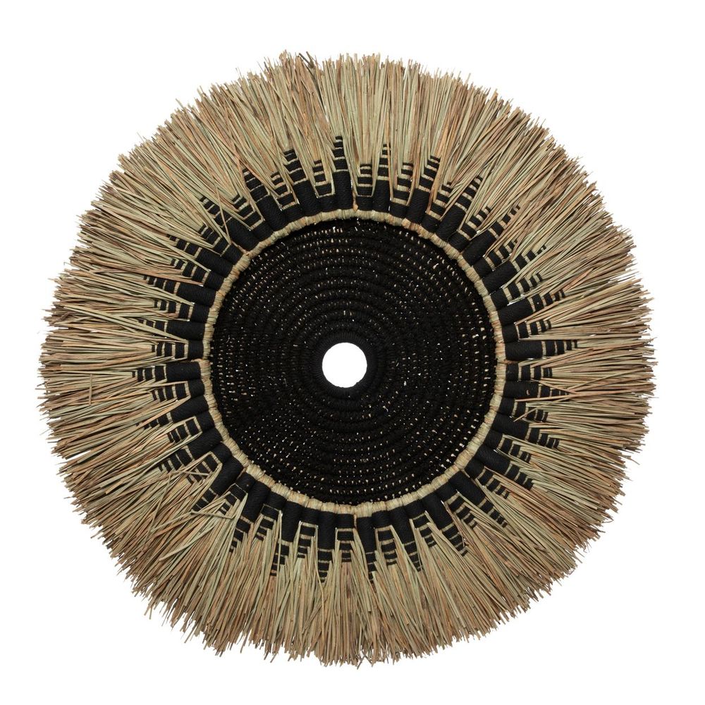 Objets de décoration - Déco Murale Macramé Raffia - Naturel Noir - BAZAR BIZAR LIVING