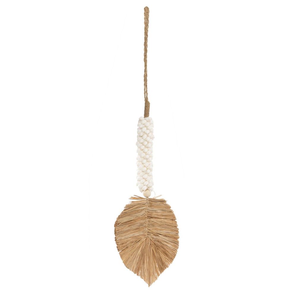 Objets de décoration - Le Pompon en Raphia & Shell - Blanc Naturelle - BAZAR BIZAR LIVING