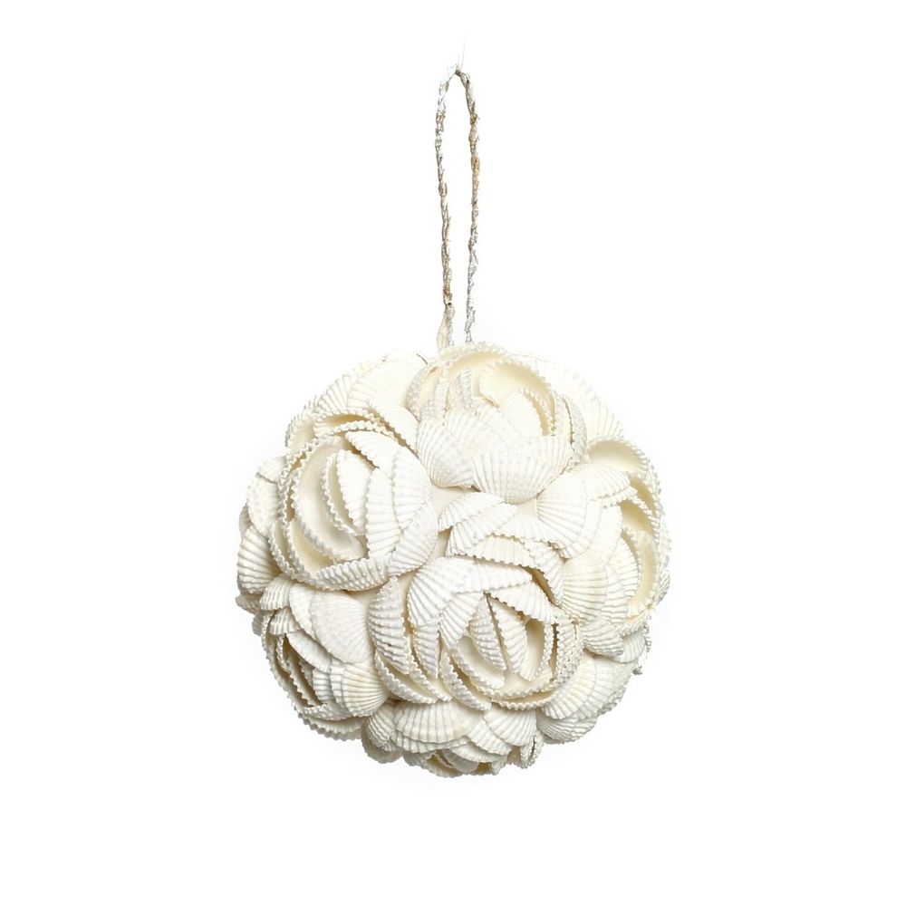 Objets de décoration - La Boule Rose Shell - Blanc - M - BAZAR BIZAR LIVING
