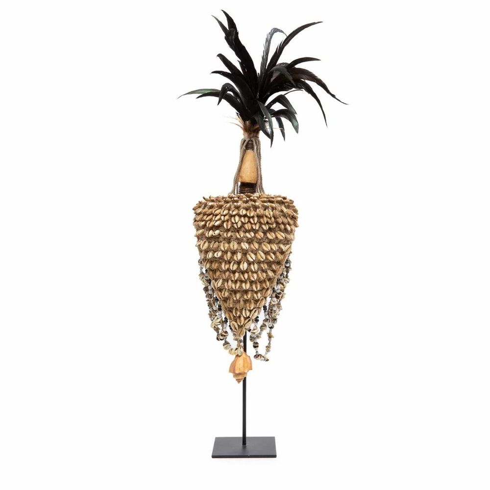 Objets de décoration - Shell Hat Sur Pied - Naturel Noir - BAZAR BIZAR LIVING