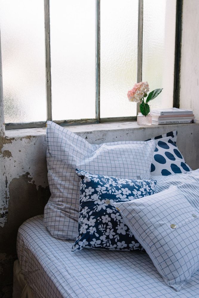 Linge de lit - Drap housse en percale de coton bio - LES PENSIONNAIRES