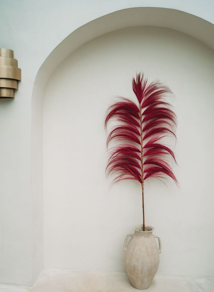 Decorative objects - The Stunning Leaf - Hot-Pink - Set of 6 - BAZAR BIZAR LIVING