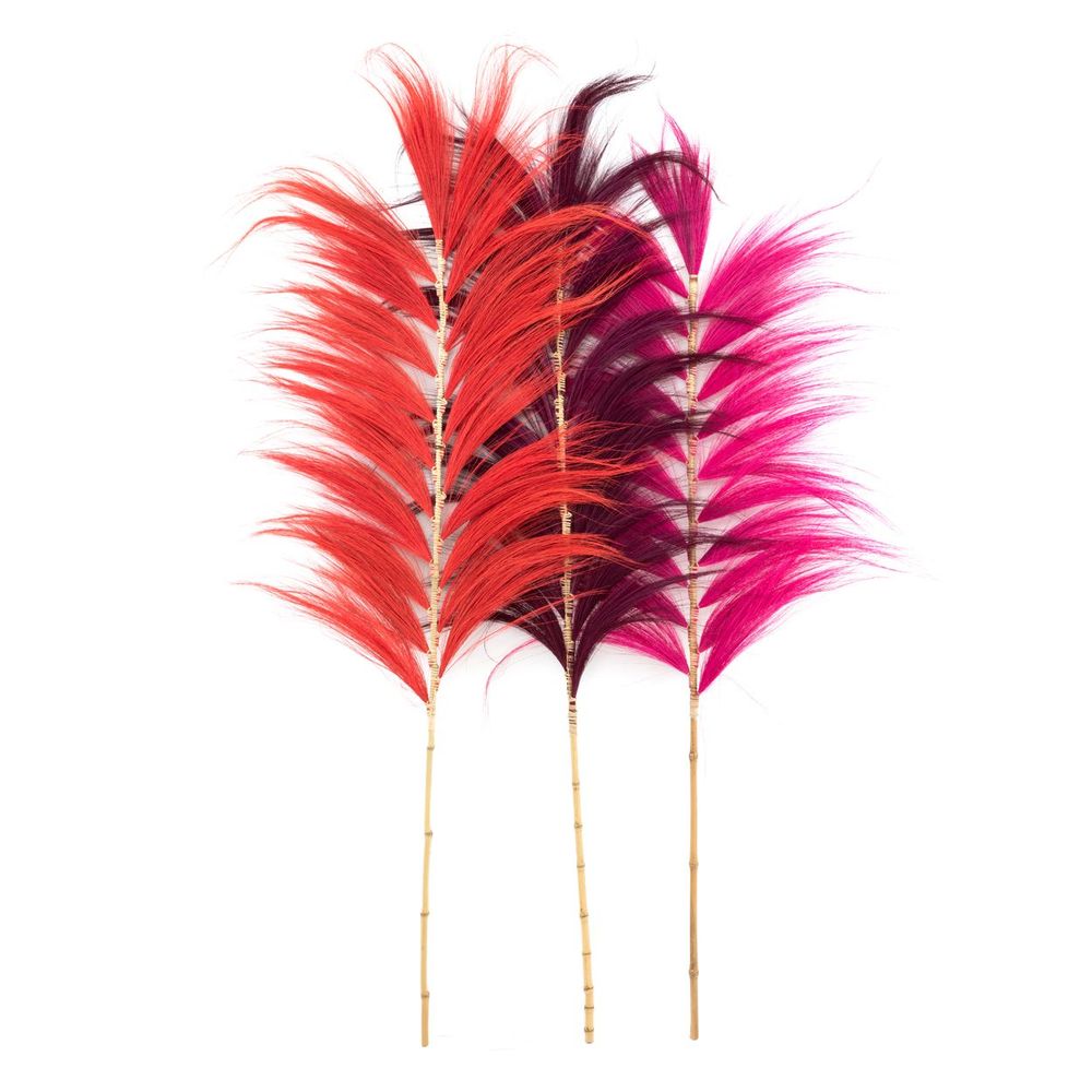 Decorative objects - The Stunning Leaf - Hot-Pink - Set of 6 - BAZAR BIZAR LIVING