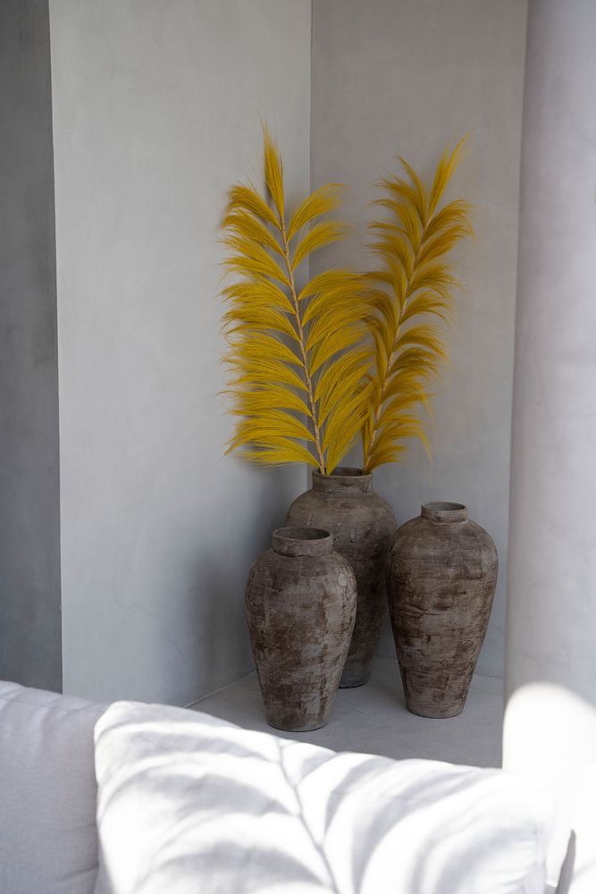 Objets de décoration - Stunning Leaf - Madras Jaune - Lot de 6 - BAZAR BIZAR LIVING