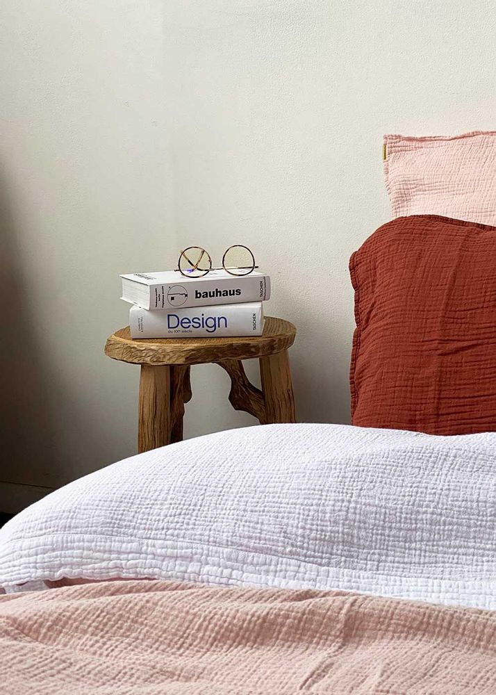 Bed linens - Double cotton gauze flat sheet - LES PENSIONNAIRES