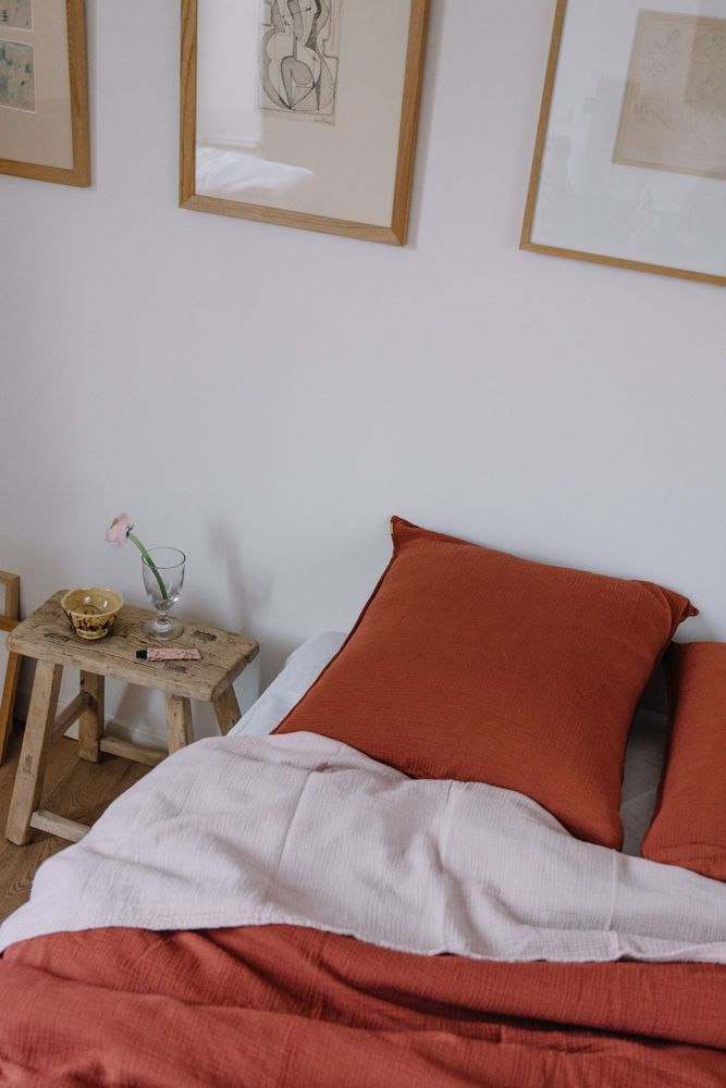 Linge de lit - Taie d'oreiller en double gaze de coton - LES PENSIONNAIRES
