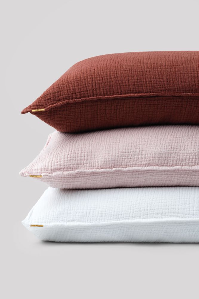 Linge de lit - Taie d'oreiller en double gaze de coton - LES PENSIONNAIRES