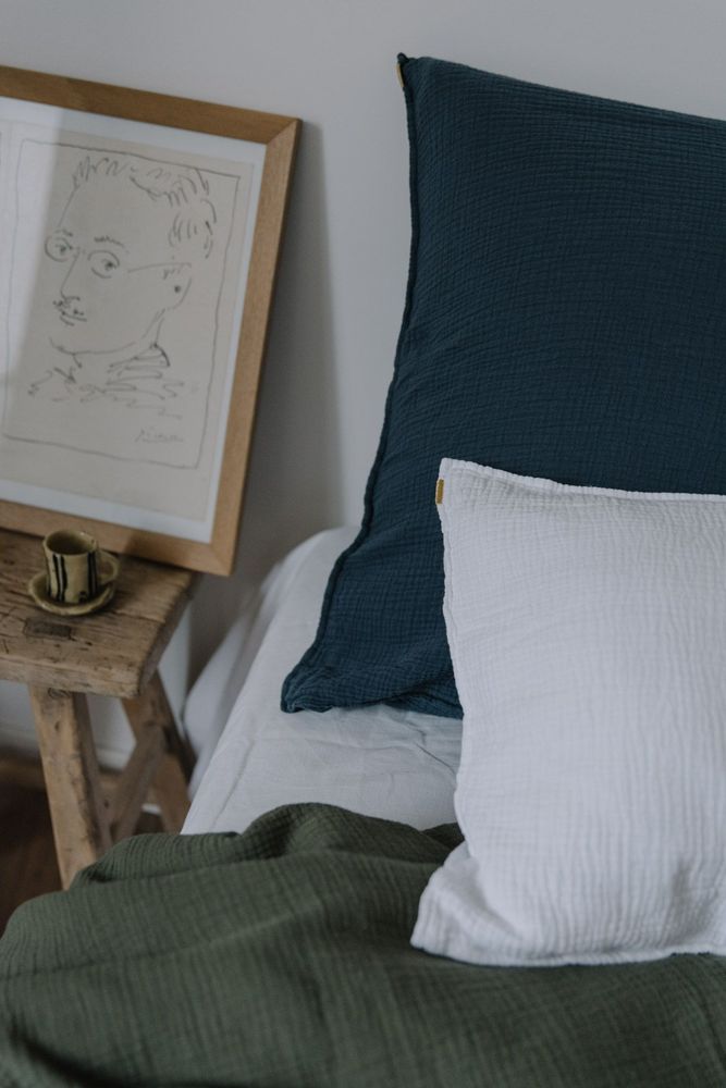 Linge de lit - Taie d'oreiller en double gaze de coton - LES PENSIONNAIRES
