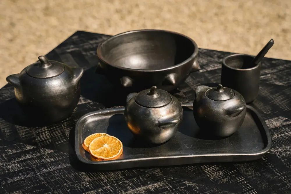 Platter and bowls - The Burned Jar - S - BAZAR BIZAR LIVING