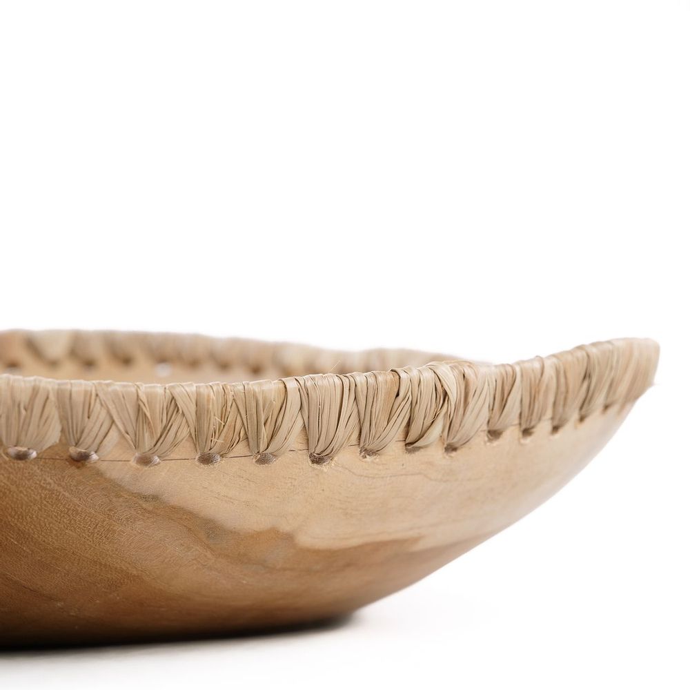 Platter and bowls - The Tag Me Bowl - Natural - L - BAZAR BIZAR LIVING