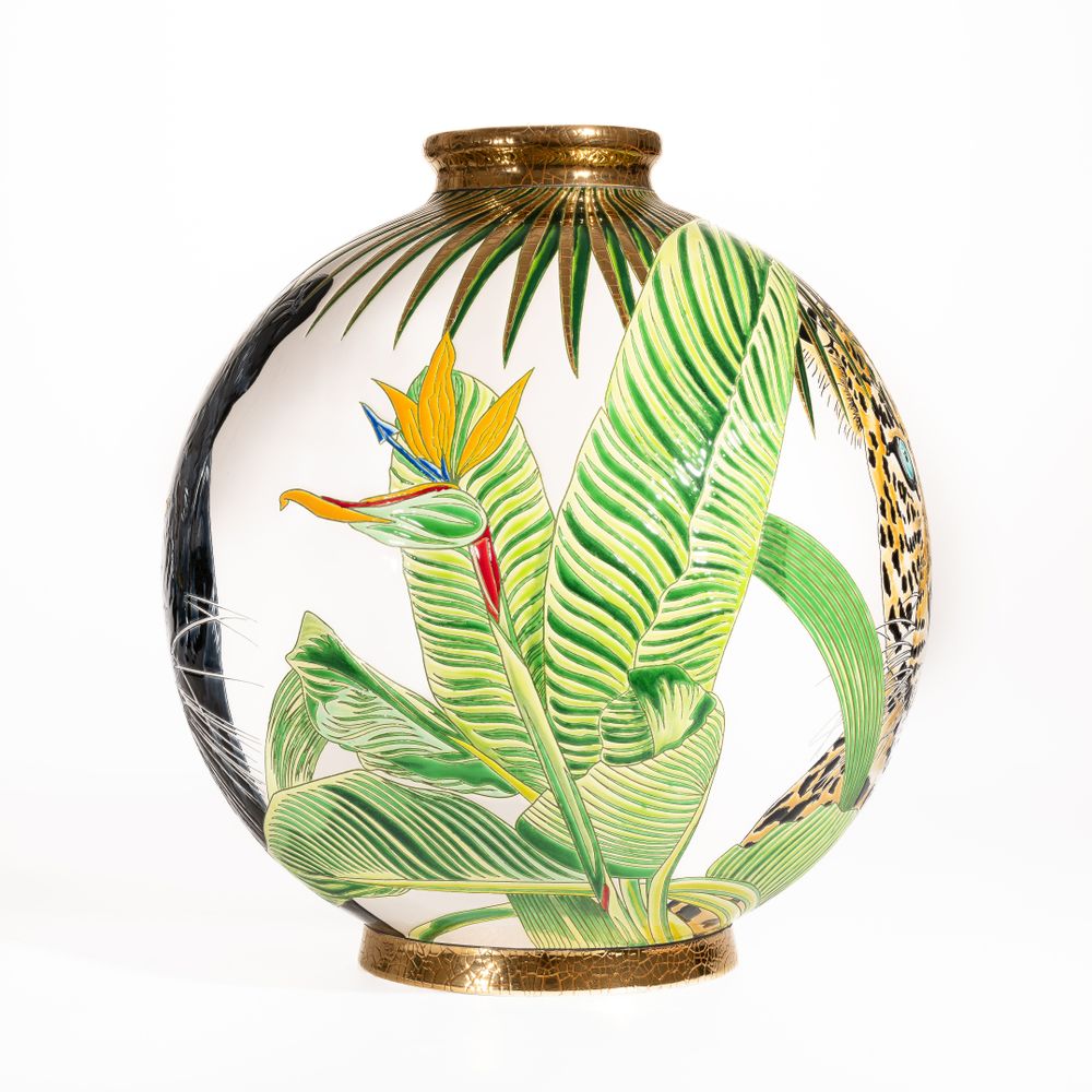 Objets design - BOULE COLONIALE - VALE DO JAVARI / Cédric PELTIER - - MANUFACTURE DES EMAUX DE LONGWY 1798