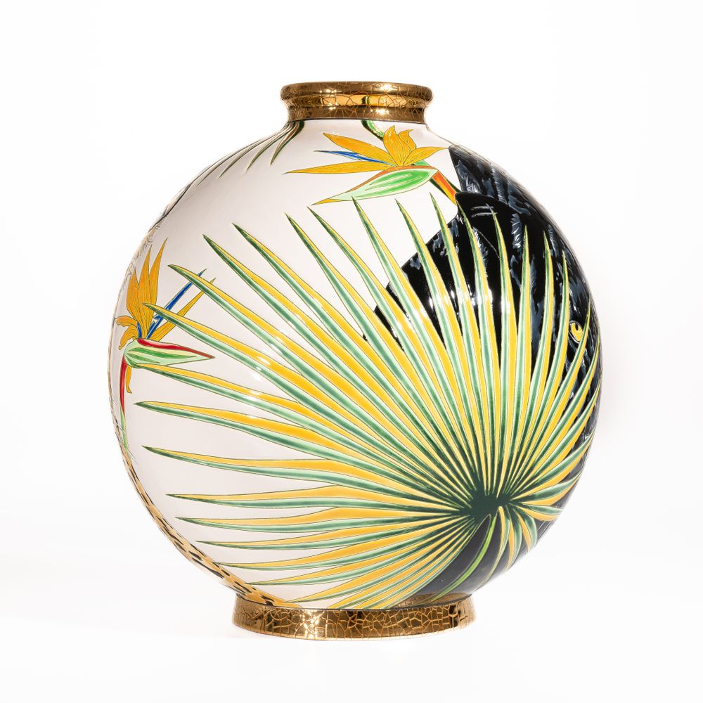 Objets design - BOULE COLONIALE - VALE DO JAVARI / Cédric PELTIER - - MANUFACTURE DES EMAUX DE LONGWY 1798