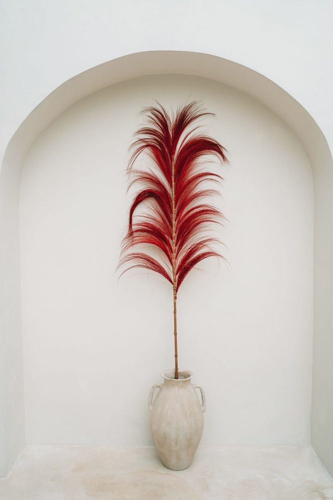 Decorative objects - The Stunning Leaf - Vibrant Red - Set of 6 - BAZAR BIZAR LIVING