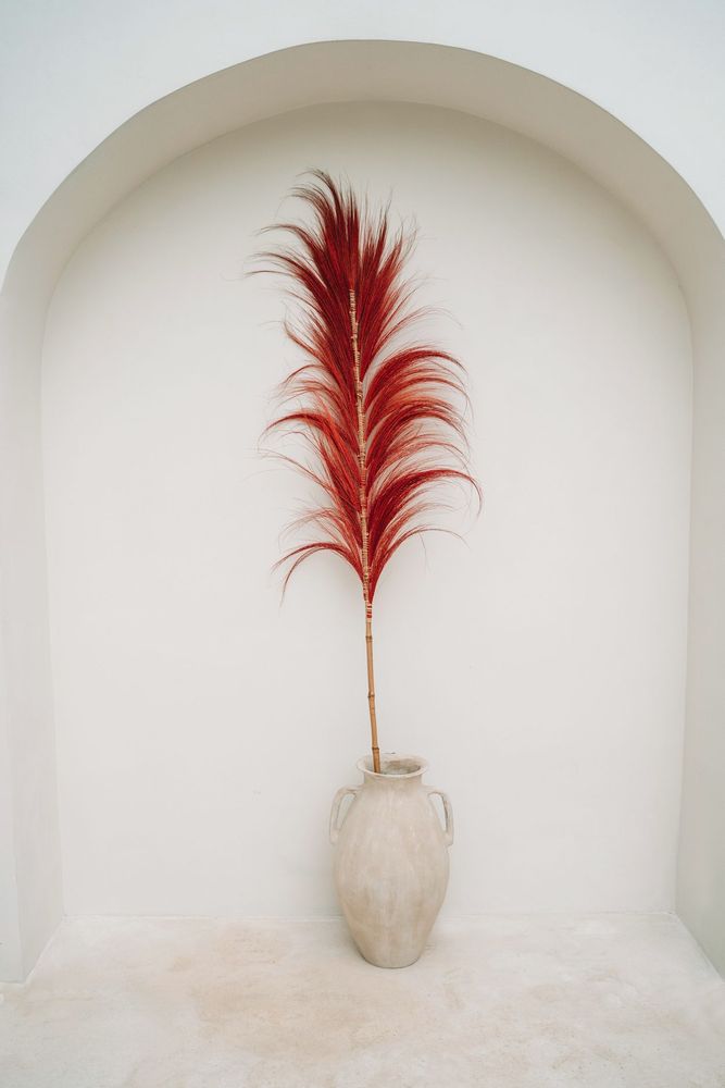 Decorative objects - The Stunning Leaf - Vibrant Red - Set of 6 - BAZAR BIZAR LIVING