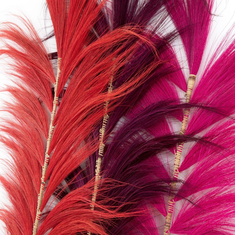 Decorative objects - The Stunning Leaf - Vibrant Red - Set of 6 - BAZAR BIZAR LIVING