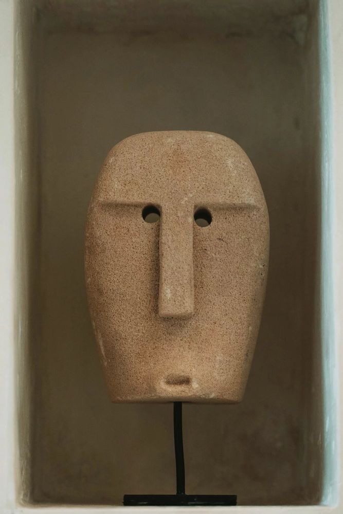 Sculptures, statuettes and miniatures - The Sumba Stone #22 on Stand - BAZAR BIZAR LIVING