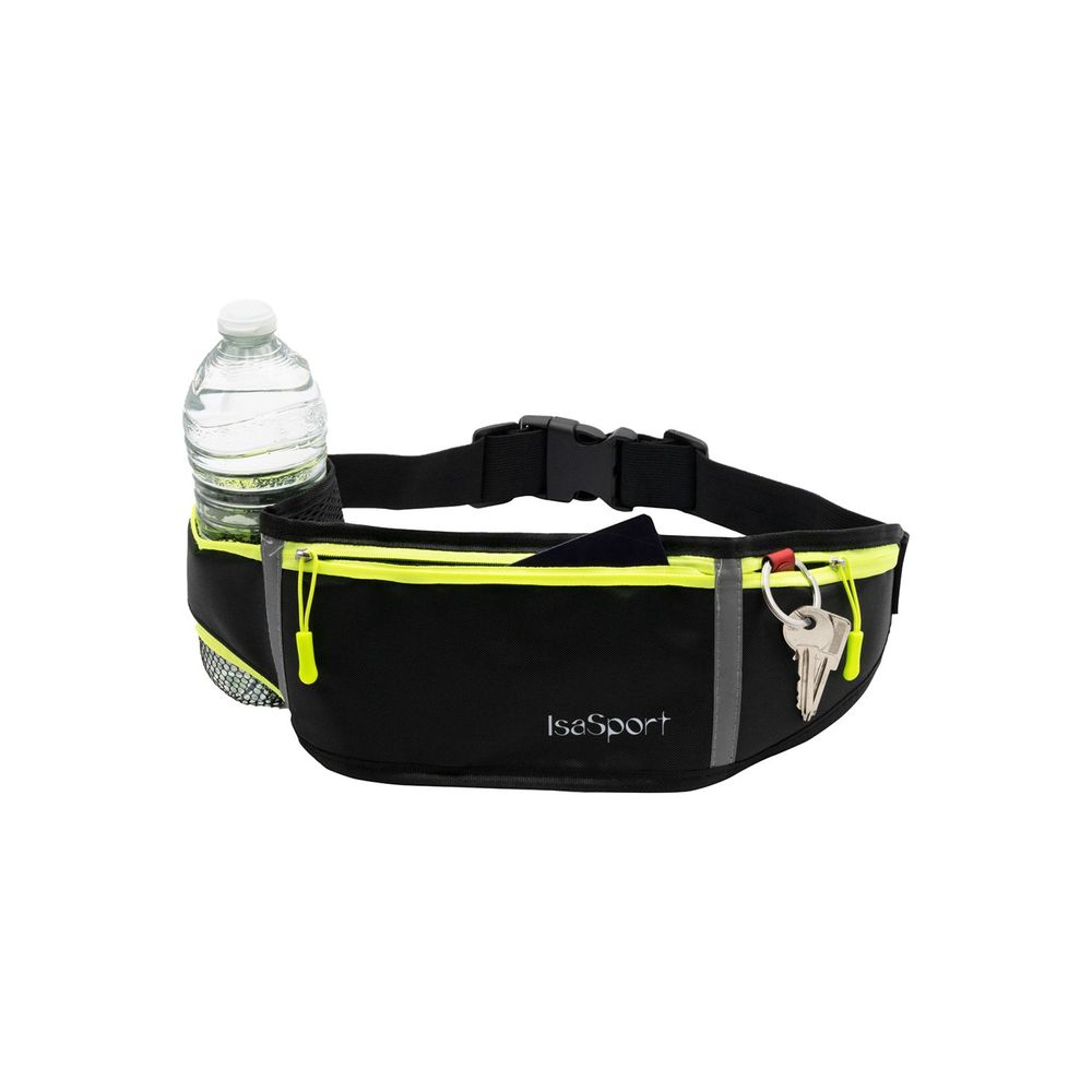Sport bags - Jet'Black Isasport Mixed Waist Banana Running Bag - ISASPORT CRÉATIONS