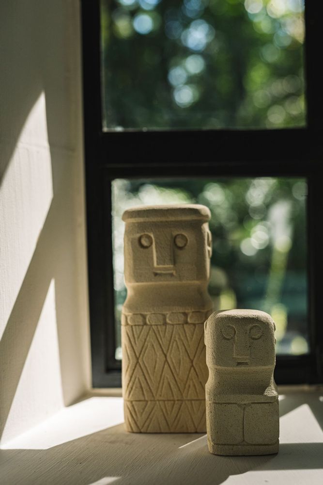 Sculptures, statuettes and miniatures - The Sumba Stone Statue #03 - BAZAR BIZAR LIVING