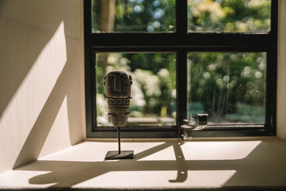 Sculptures, statuettes and miniatures - The Sumba Stone Statue #13 on Stand - BAZAR BIZAR LIVING