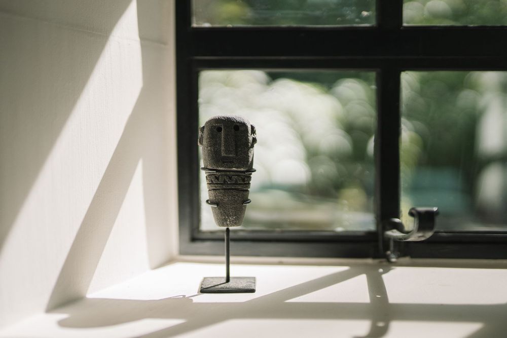 Sculptures, statuettes and miniatures - The Sumba Stone Statue #13 on Stand - BAZAR BIZAR LIVING