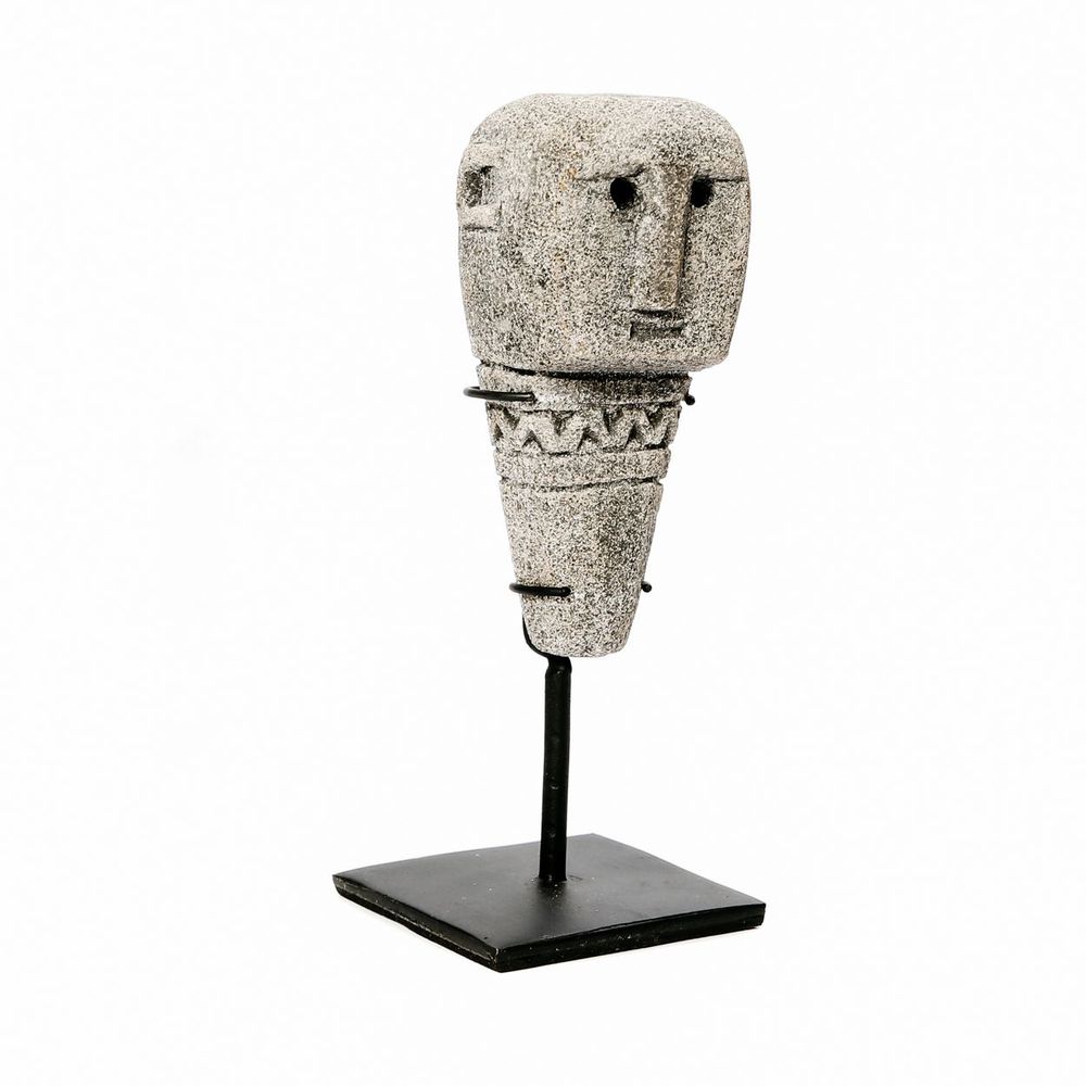 Sculptures, statuettes and miniatures - The Sumba Stone Statue #13 on Stand - BAZAR BIZAR LIVING