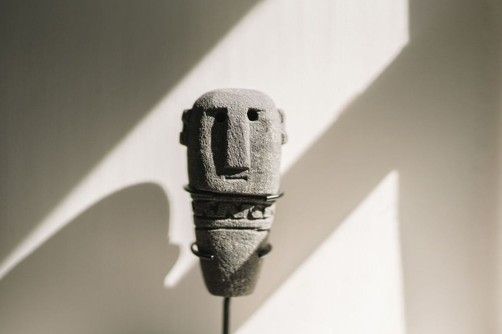 Sculptures, statuettes and miniatures - The Sumba Stone Statue #13 on Stand - BAZAR BIZAR LIVING