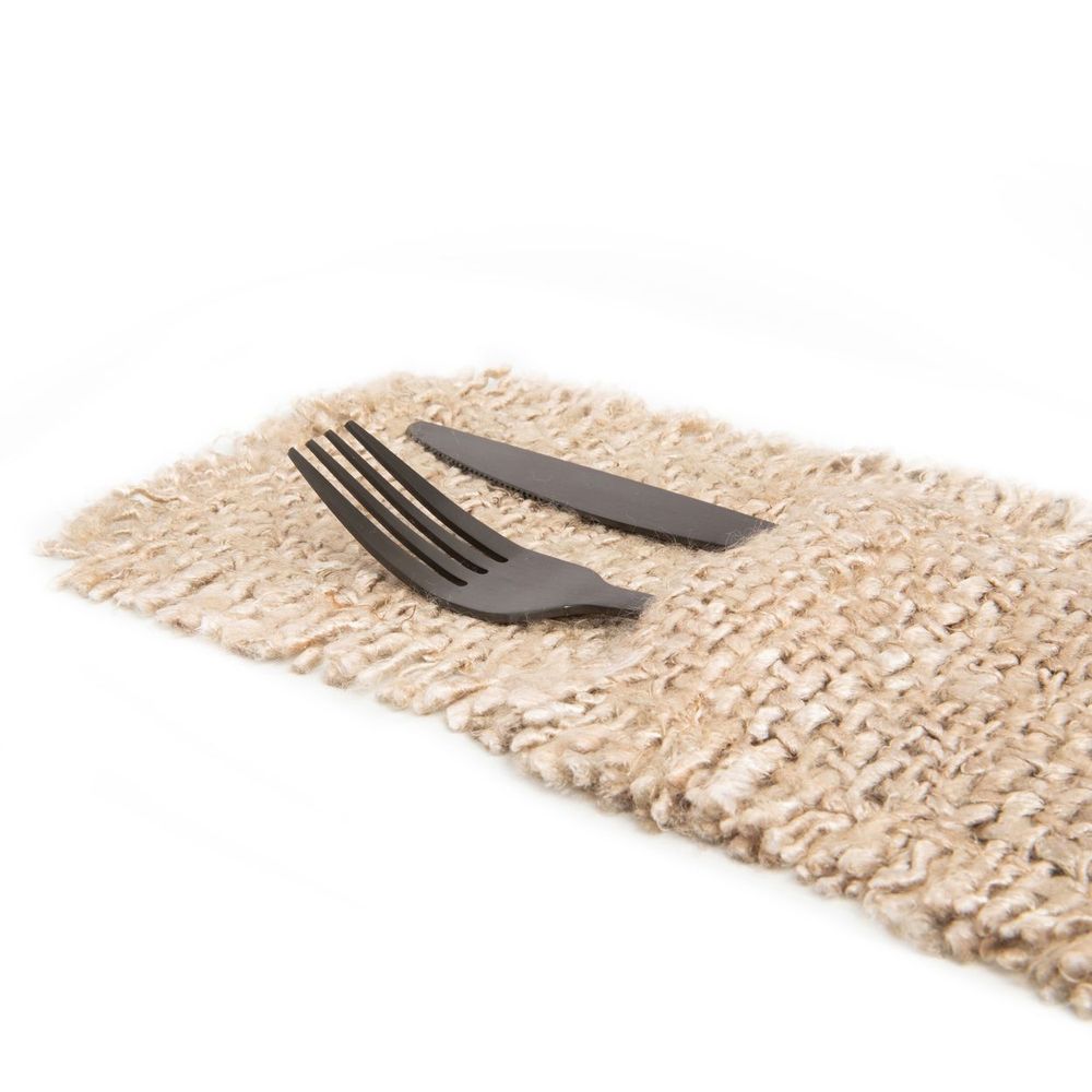 Cutlery set - The Oh My Gee Cutlery Holder - Beige - Set of 4 - BAZAR BIZAR LIVING