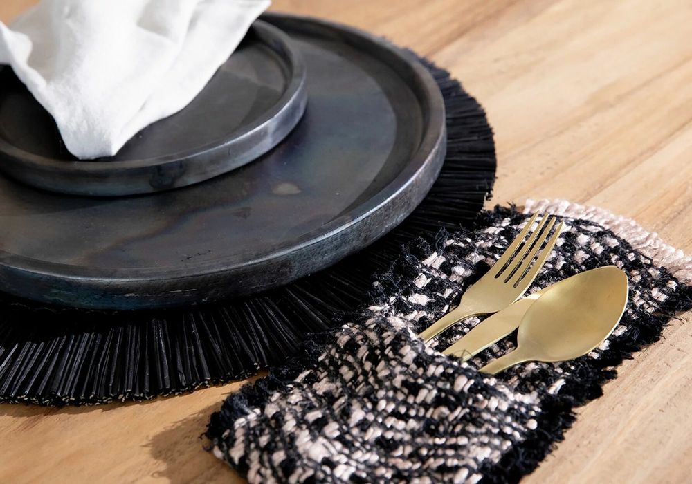 Cutlery set - The Oh My Gee Cutlery Holder - Black Copper - Set of 4 - BAZAR BIZAR LIVING