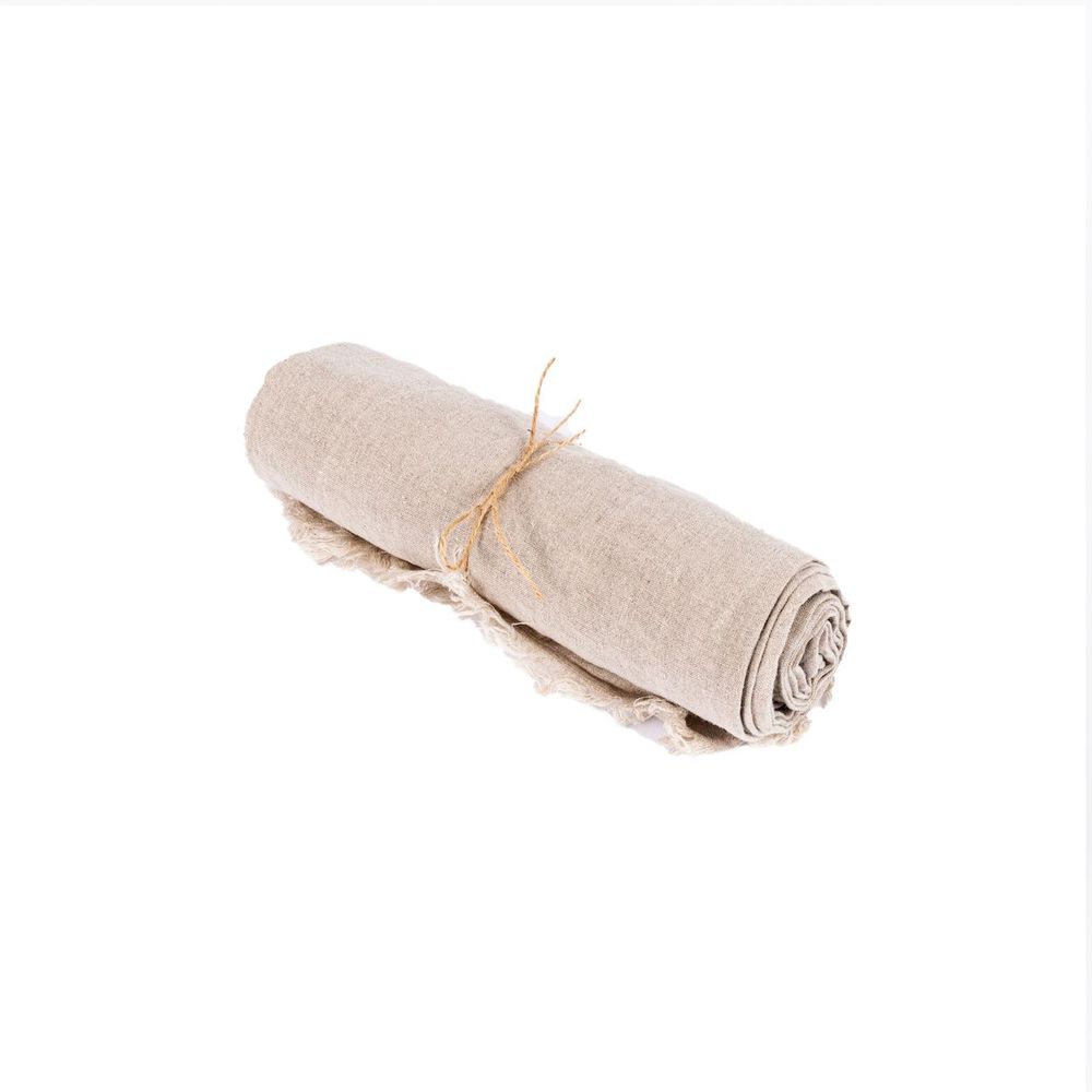 Linge de table textile - La Nappe en Lin - Beige - 150x200 - BAZAR BIZAR LIVING