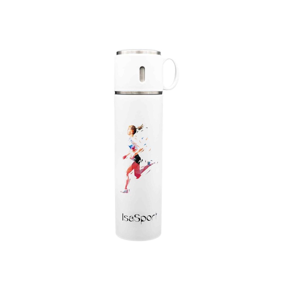 Travel accessories - IsaSport Créations Insulated Bottle with Athletics Cup - ISASPORT CRÉATIONS