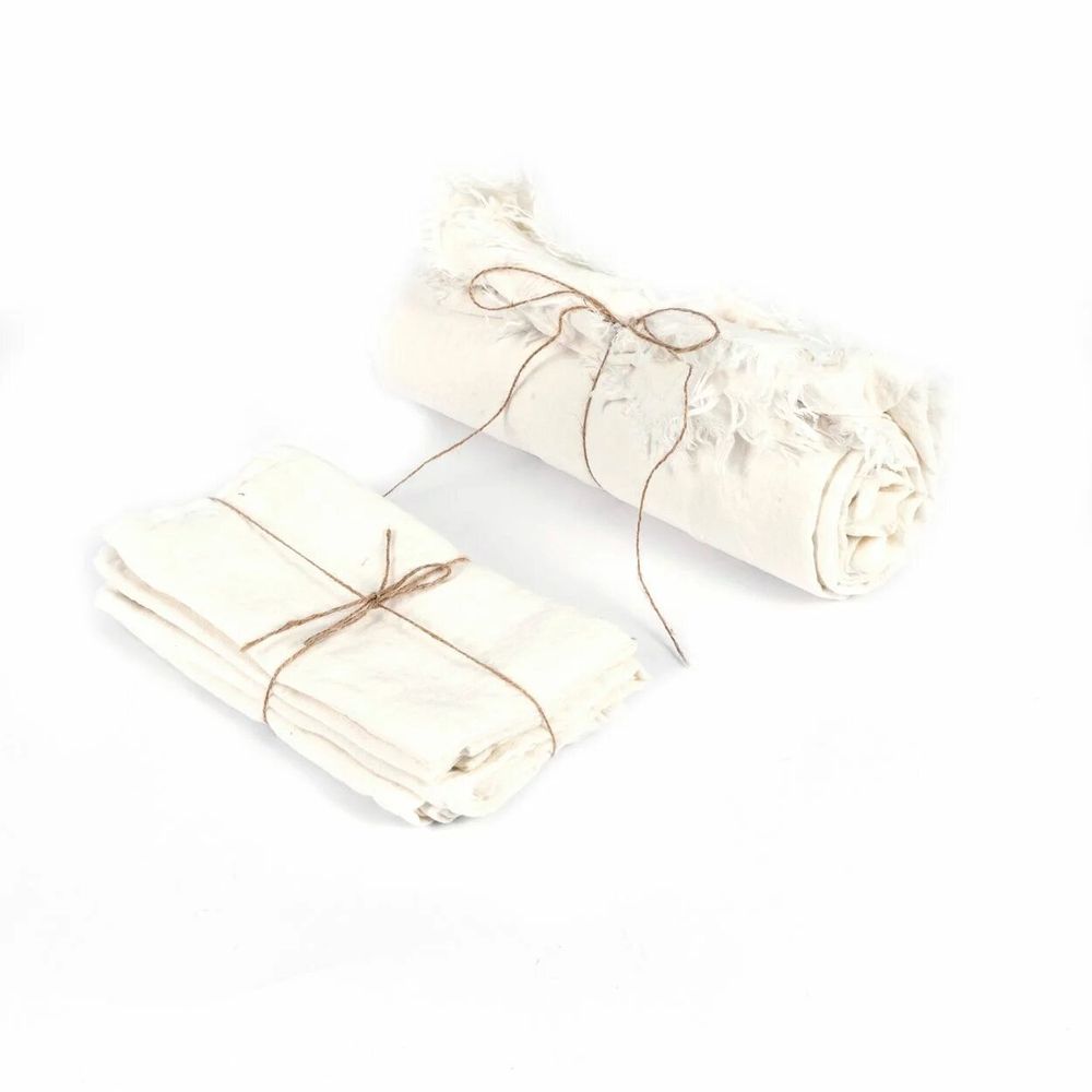 Table linen - The Linen Tablecloth - White - 150x250 - BAZAR BIZAR LIVING