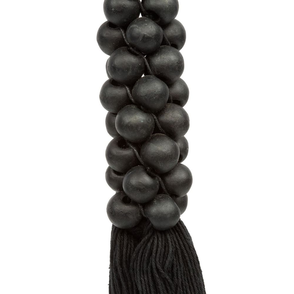 Objets de décoration - Les perles en bois avec pompon en coton - noires - BAZAR BIZAR LIVING