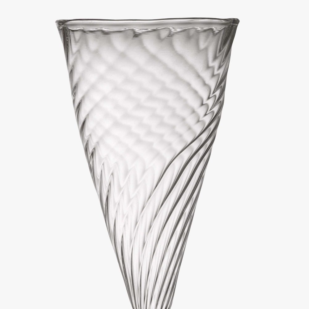 Stemware - Nabucho Flute - Grey Stem - WAWW LA TABLE