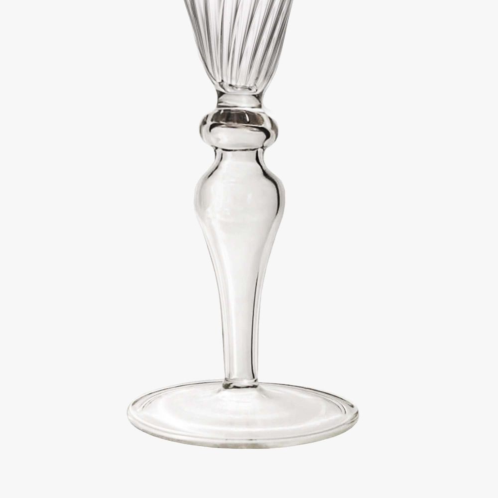 Stemware - Nabucho Flute - Grey Stem - WAWW LA TABLE