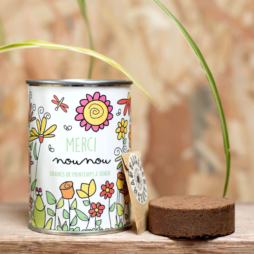 Gifts - Sowing kit\" Merci Nounou\” Made in France - MAUVAISES GRAINES
