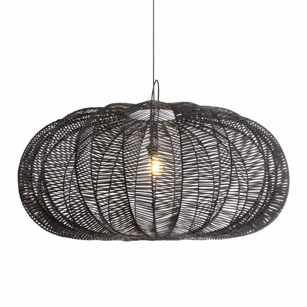 Suspensions - Suspension XXL en rotin noir - FRUIT - HYDILE