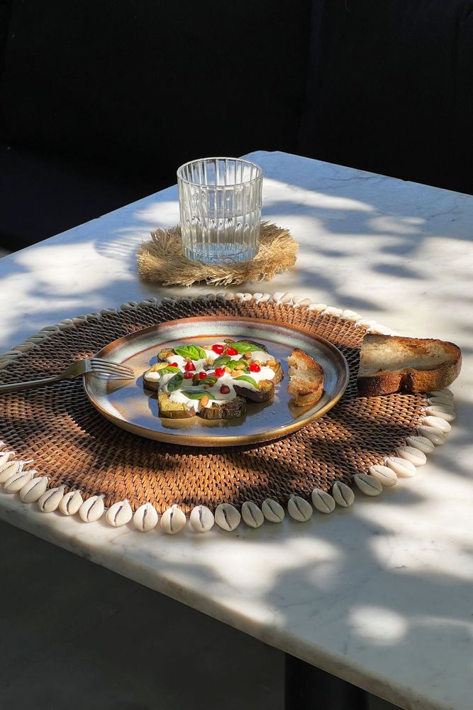 Sets de table - Le Set De Table Colonial Shell - Brun Naturel - BAZAR BIZAR LIVING