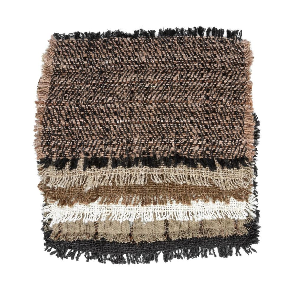 Placemats - The Oh My Gee Placemat - Black Navy - Set of 4 - BAZAR BIZAR LIVING