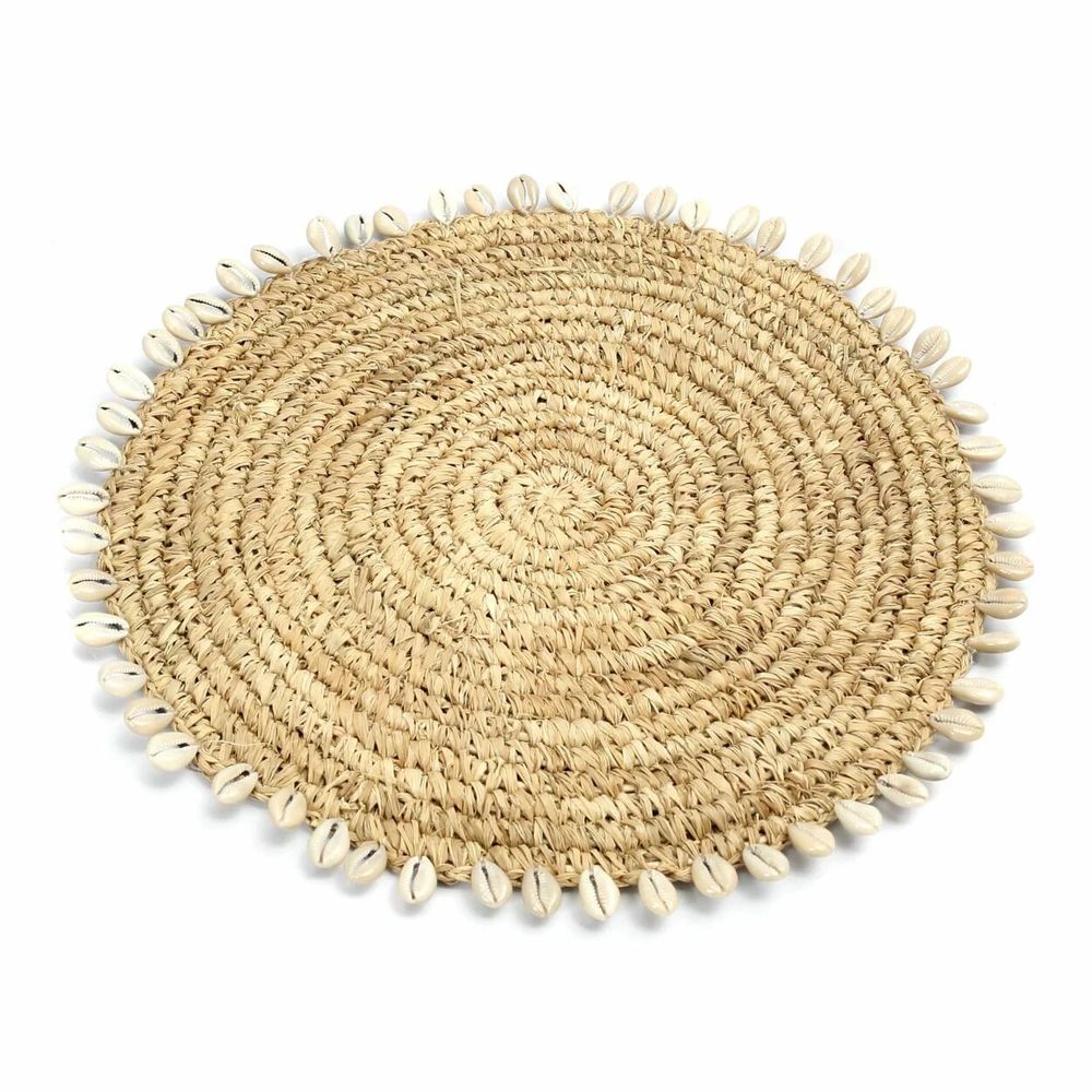 Sets de table - Le Set De Table Raffia Shell - Naturel - BAZAR BIZAR LIVING